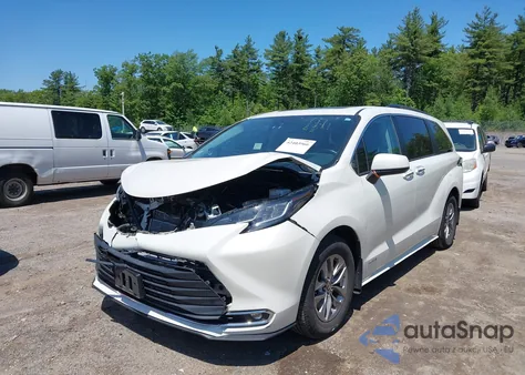 2021 Toyota Sienna Xle из США, поврежденный, VIN 5TDJRKEC3MS032422